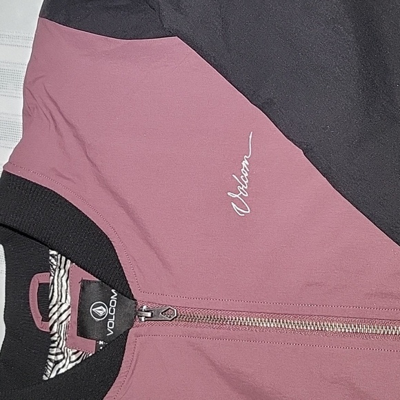 NWT Volcom Eggplant & Black Coco Ho Track Women's Size XL Track Jacket - Picture 4 of 9